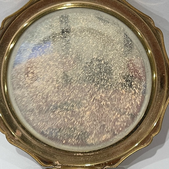 Vintage Stratton England Gold Enamel Face Powder Compact with Mirror - Picture 14 of 14